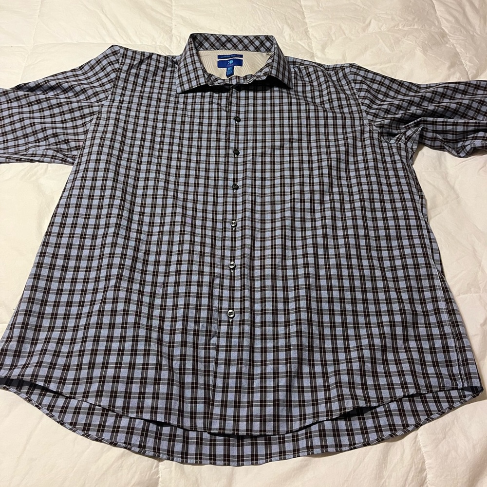 Size 3XL Long Sleeve Men’s Shirt 100% Cotton. Non-Iron Slim Fit Casual Buisness